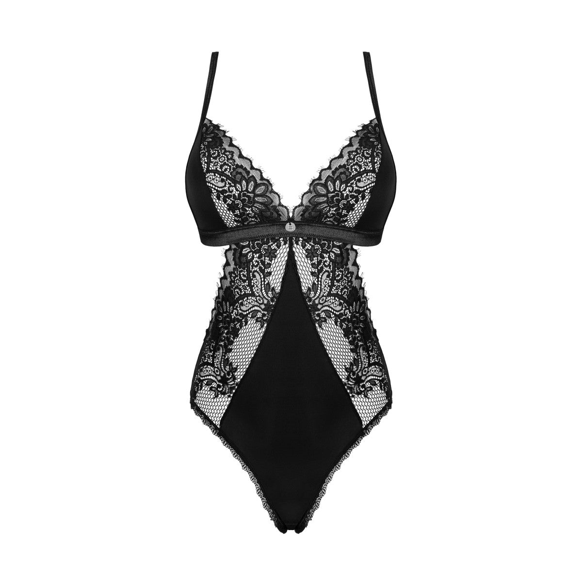 Maderris kanten body – zwart