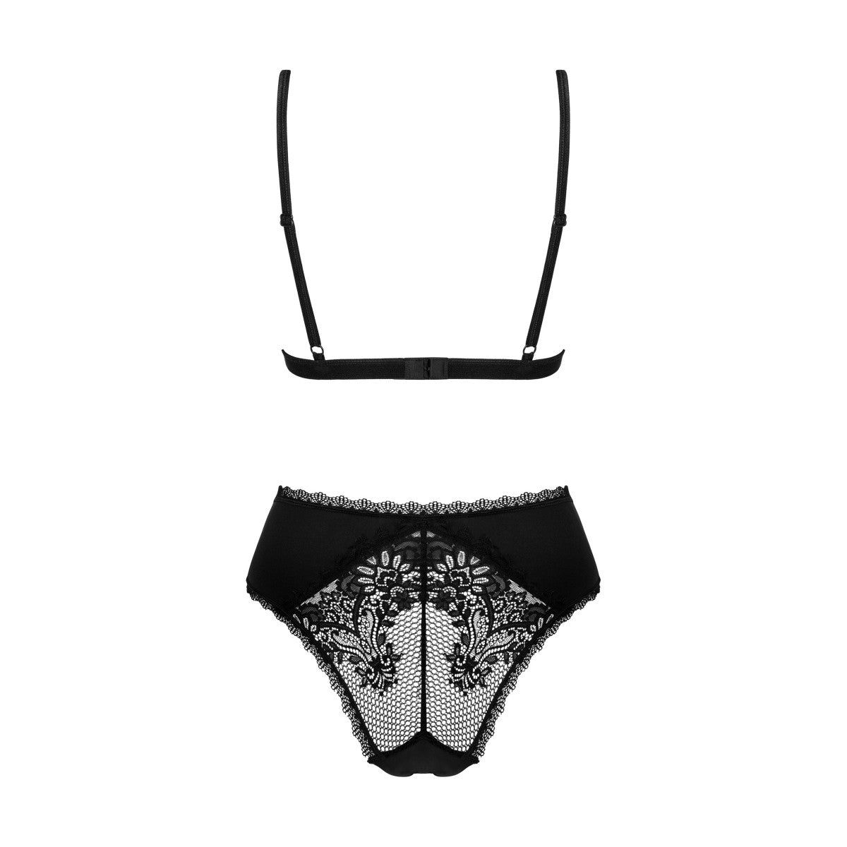 Maderris kanten body – zwart