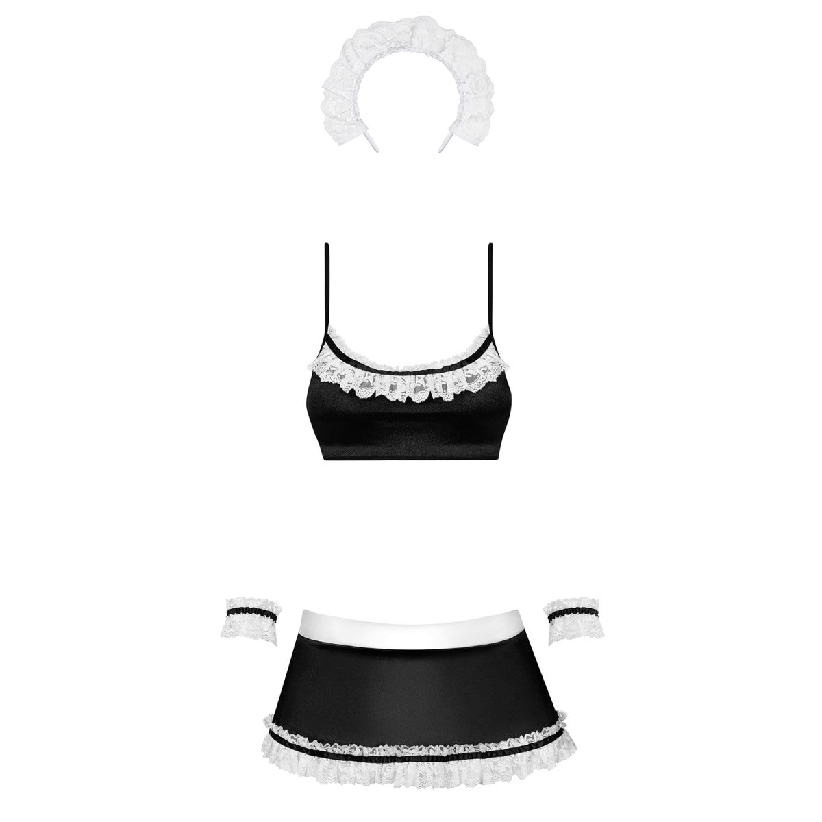 OB Maid 5pcs costume black-white