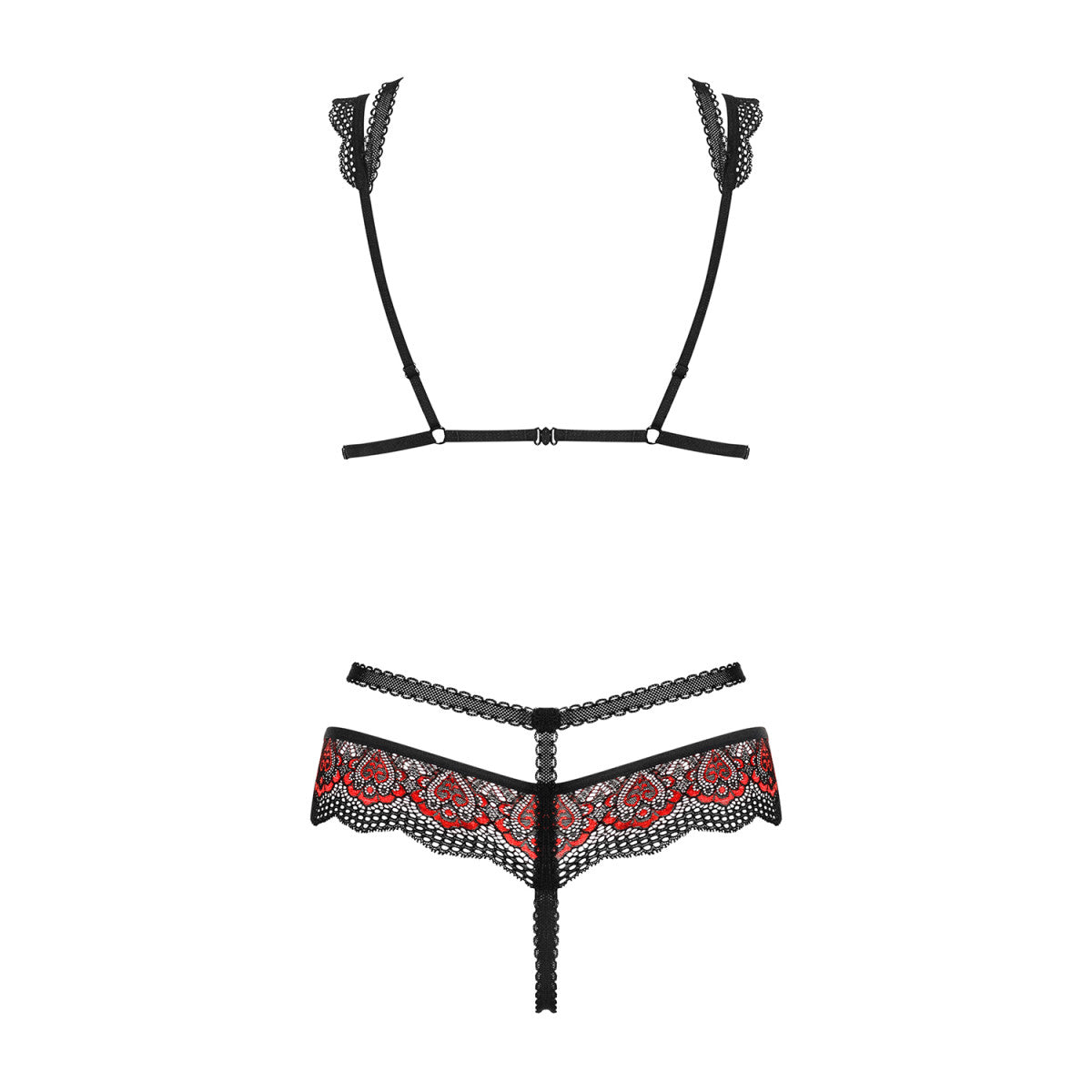Megies lingerieset 3-delig – zwart