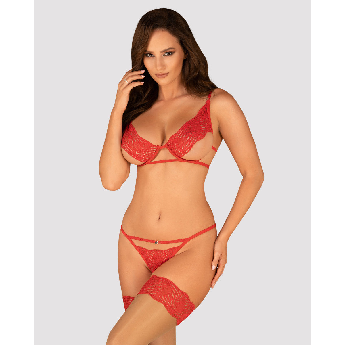 Ob mellania 2pcs set red - Obsessive