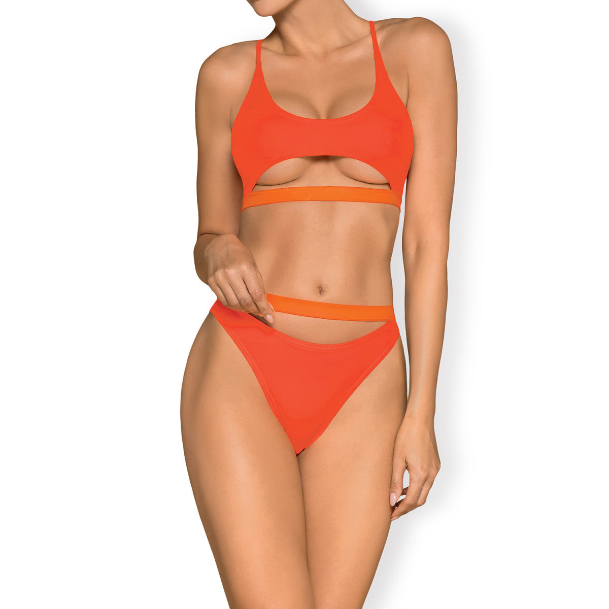 Miamelle badmode – oranje – detail 3