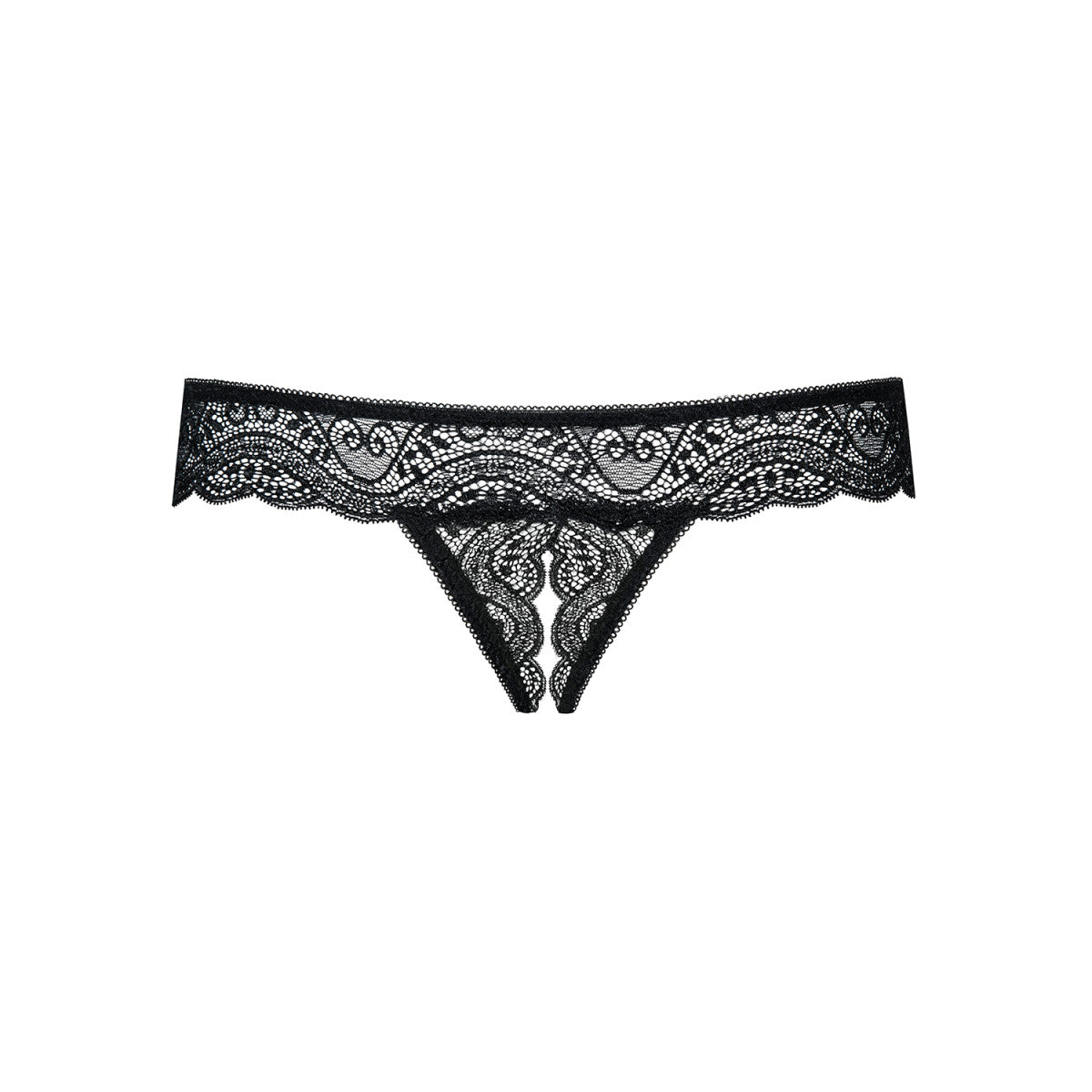 Miamor open lingerie met open kruis – zwart