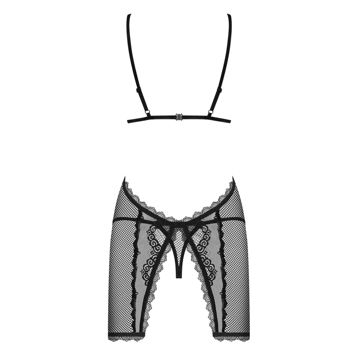 Ob millagro chemise & thong black - Obsessive