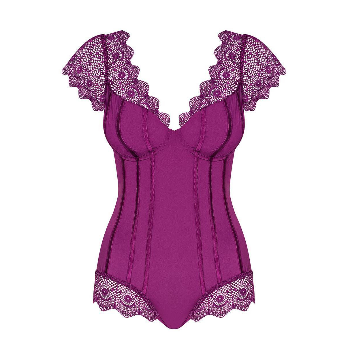 Moketta body – paars – detail 4