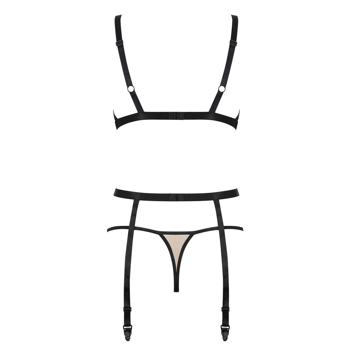 Nudelia lingerieset 3-delig – nude