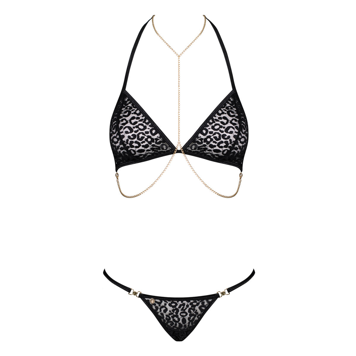 Pantheria lingerieset 2-delig – zwart van Dare2Live – zwart