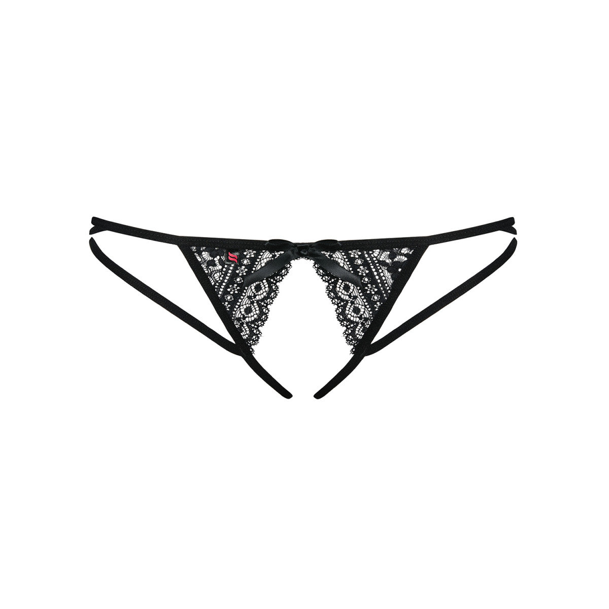Picantina open lingerie met open kruis – zwart