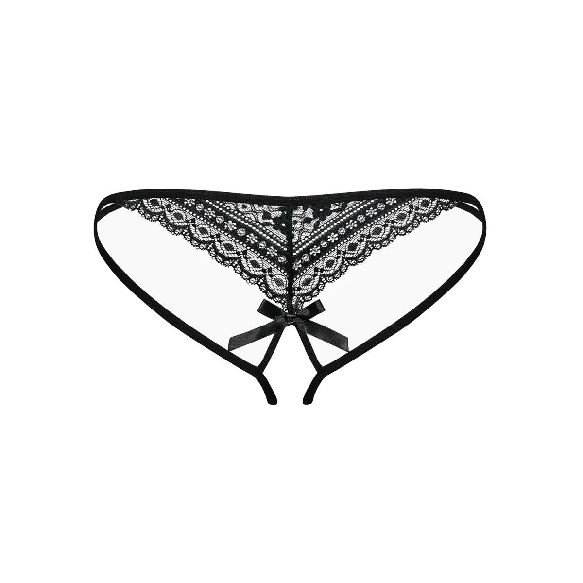 Picantina open lingerie met open kruis – zwart