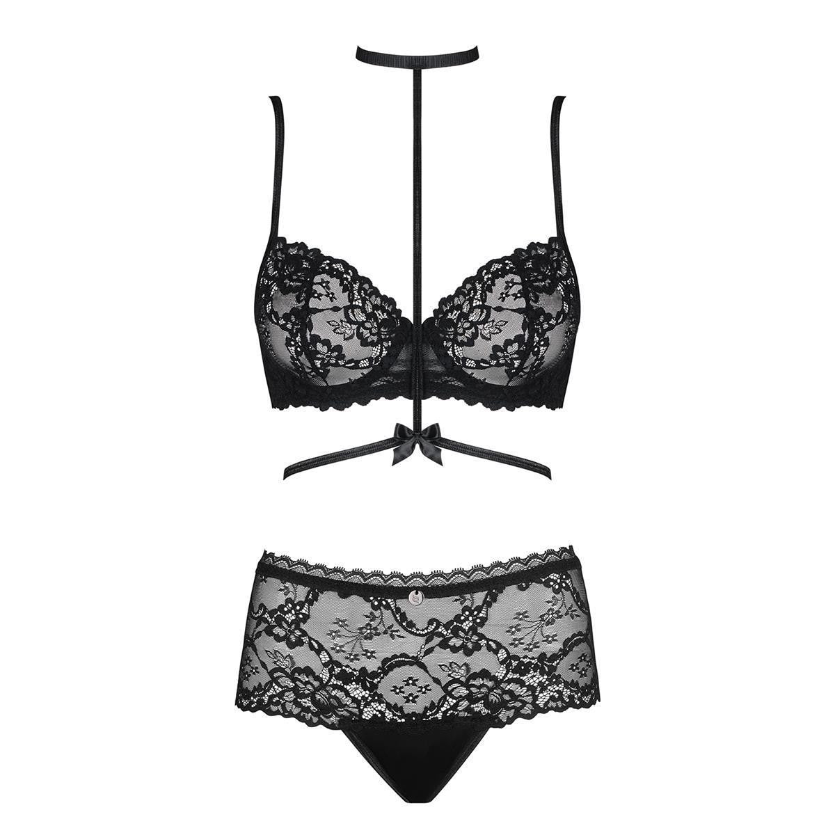 Raquelia kanten bh-set – zwart – detail 4