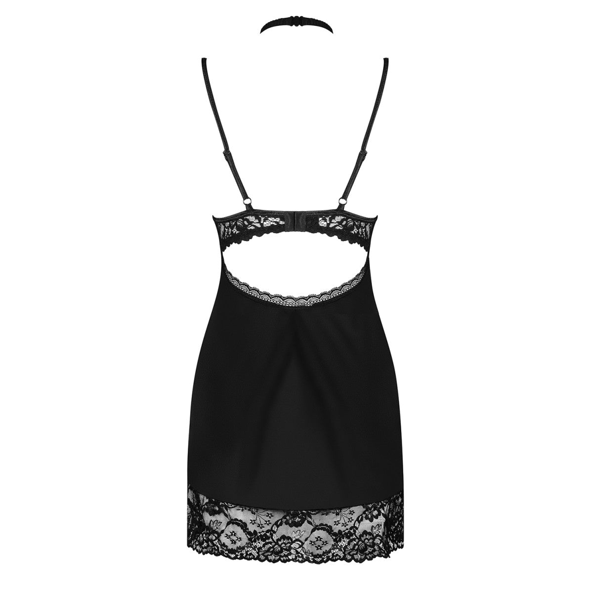 Raquelia babydoll met beugels – zwart
