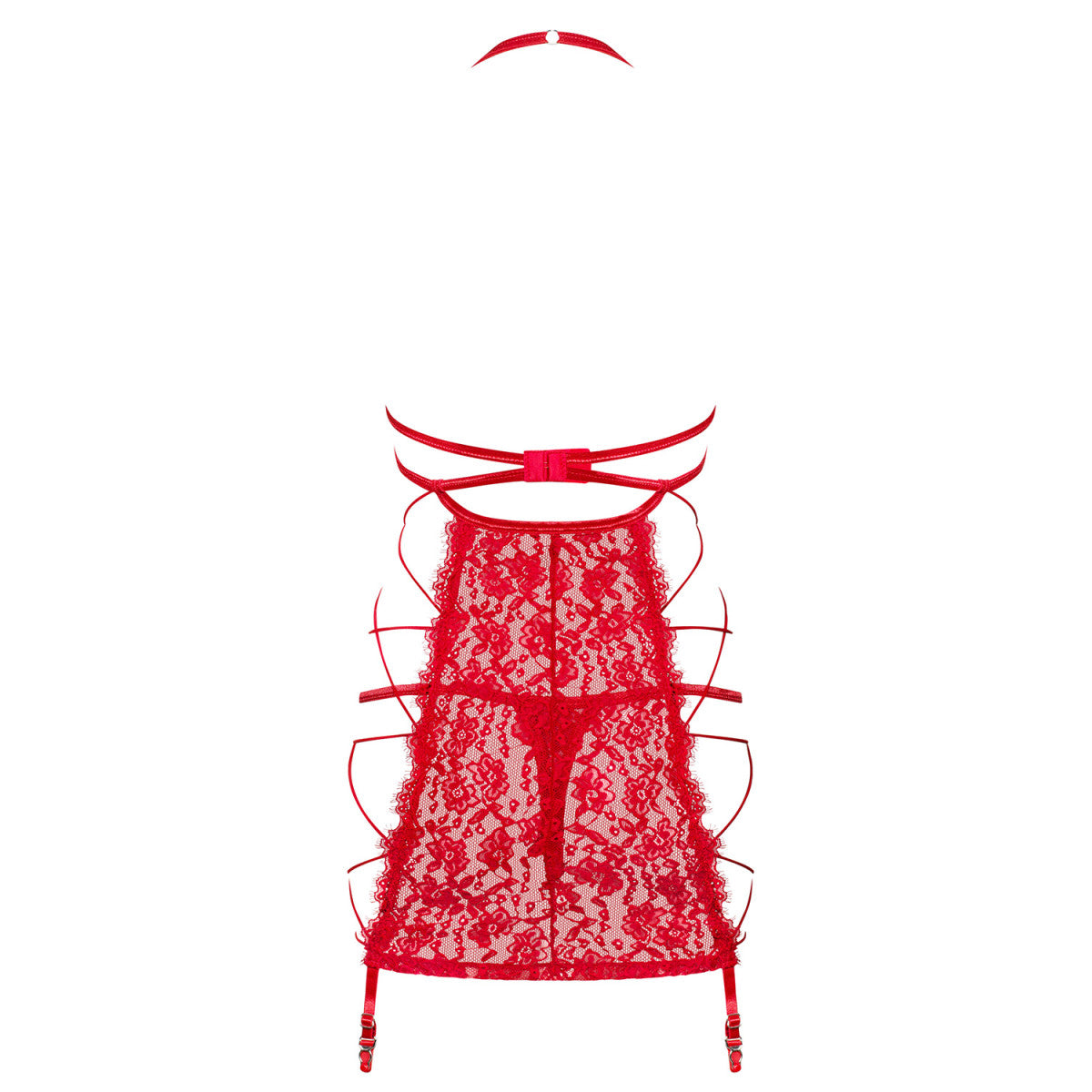 Rediosa kanten babydoll – rood