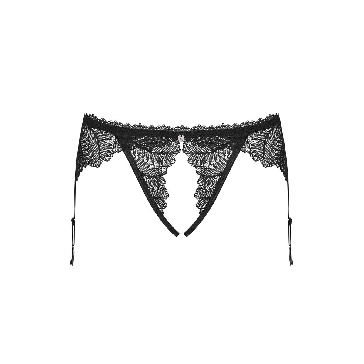 OB Romanesa crotchless garter belt black
