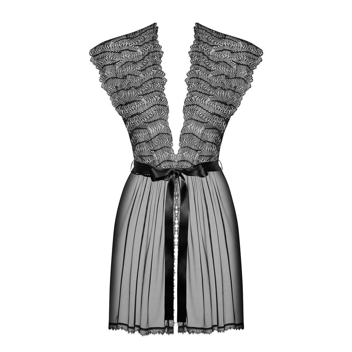 OB Romanesa peignoir zwart