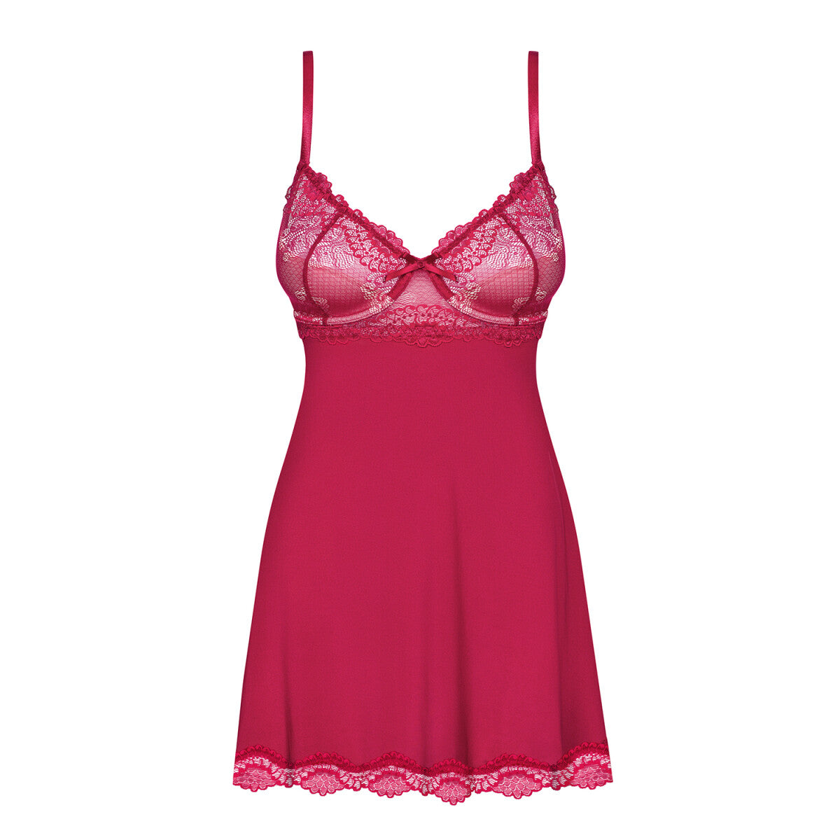 OB Rosalyne babydoll & thong rood â€“ detail 5
