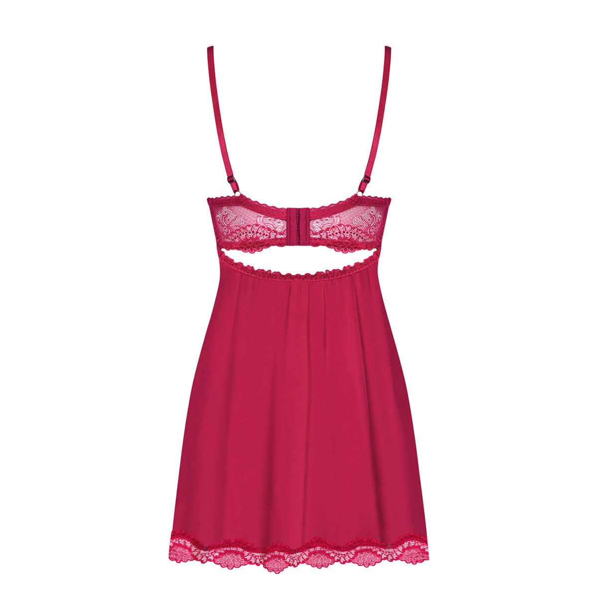 OB Rosalyne babydoll & thong rood â€“ detail 4