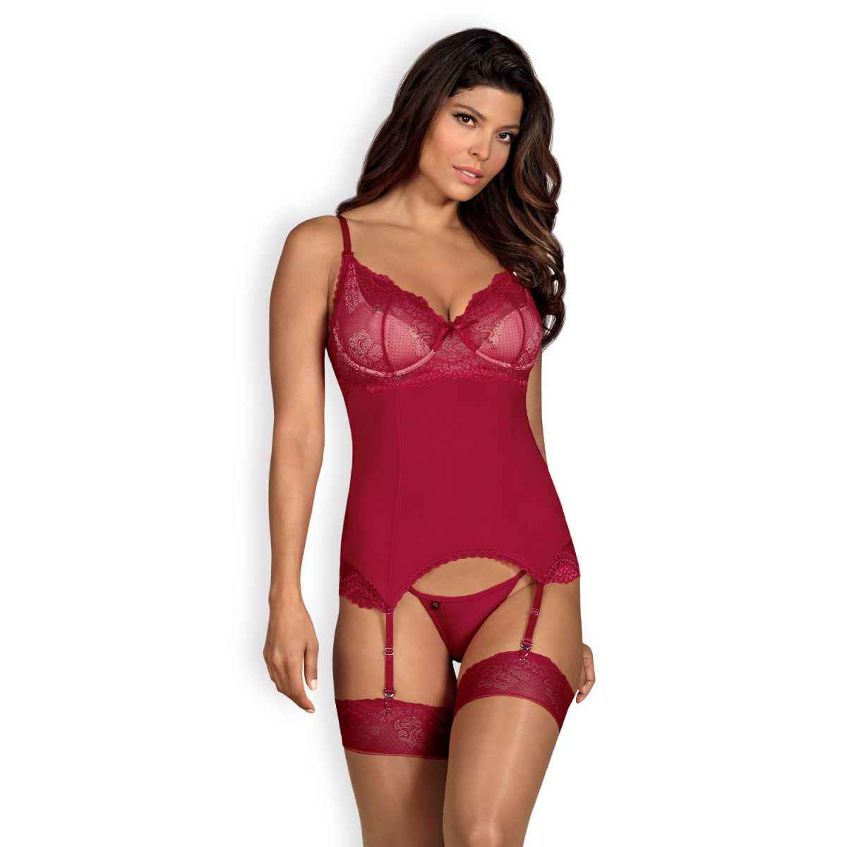 OB Rosalyne corset & thong red
