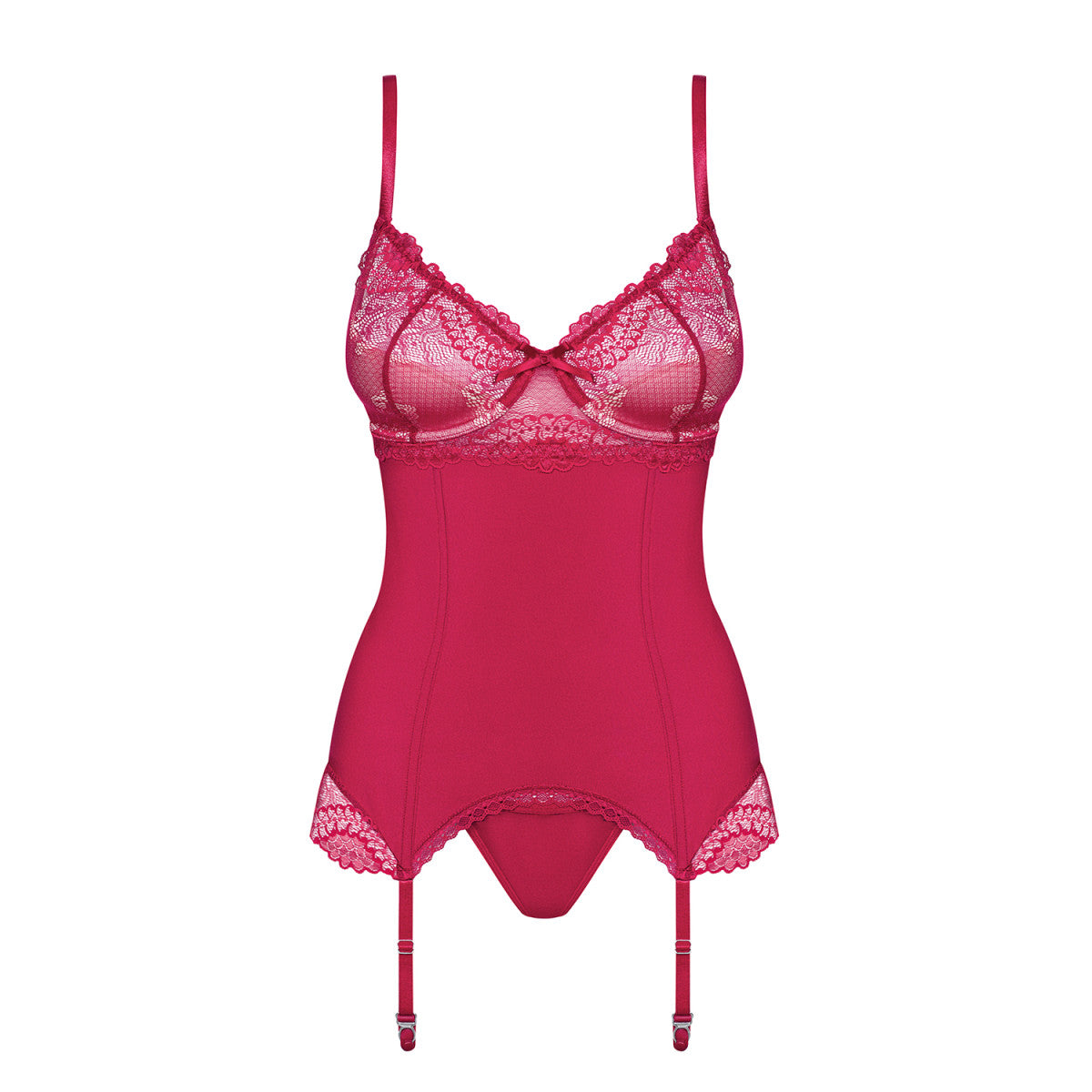 Rosalyne korset met beugels – rood van Dare2Live – rood