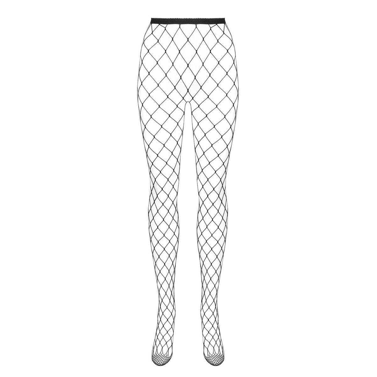 Tights bodystocking met open kruis – zwart