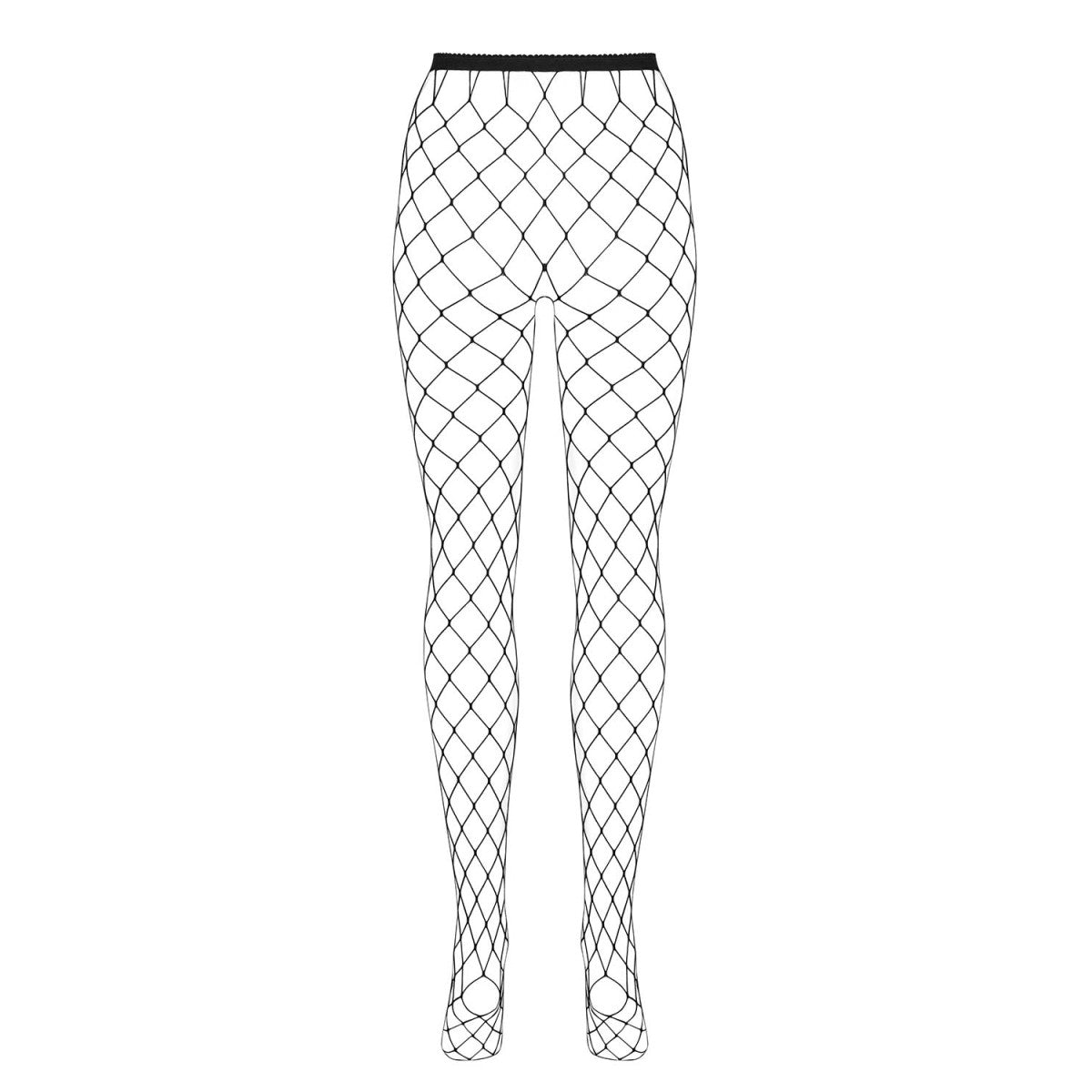 Tights bodystocking met open kruis – zwart