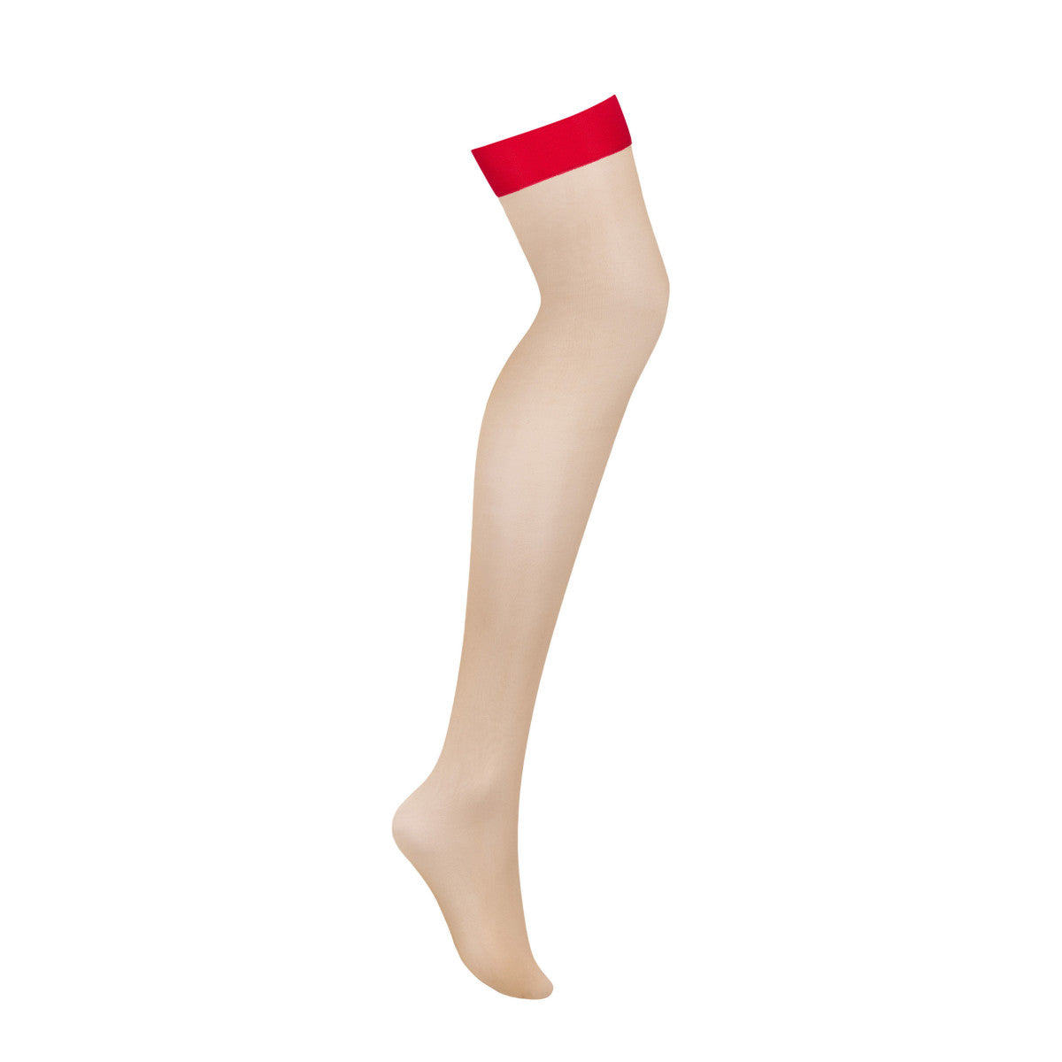 Obsessive OB S814 stockings nude-red van Obsessive