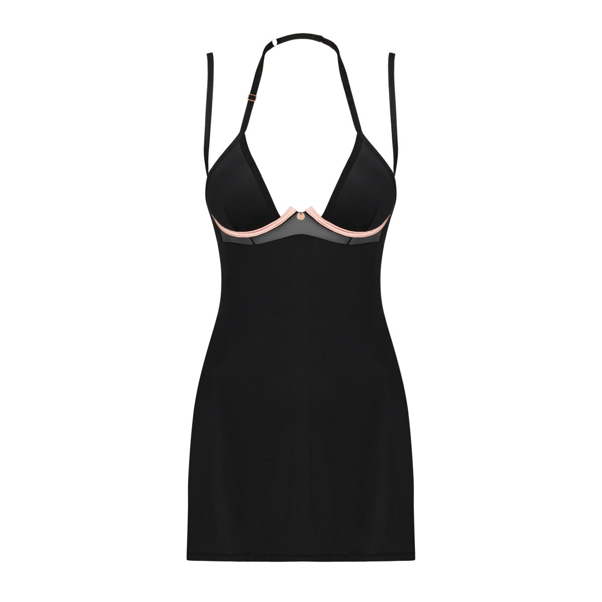Ob selinne chemise & thong black - Obsessive