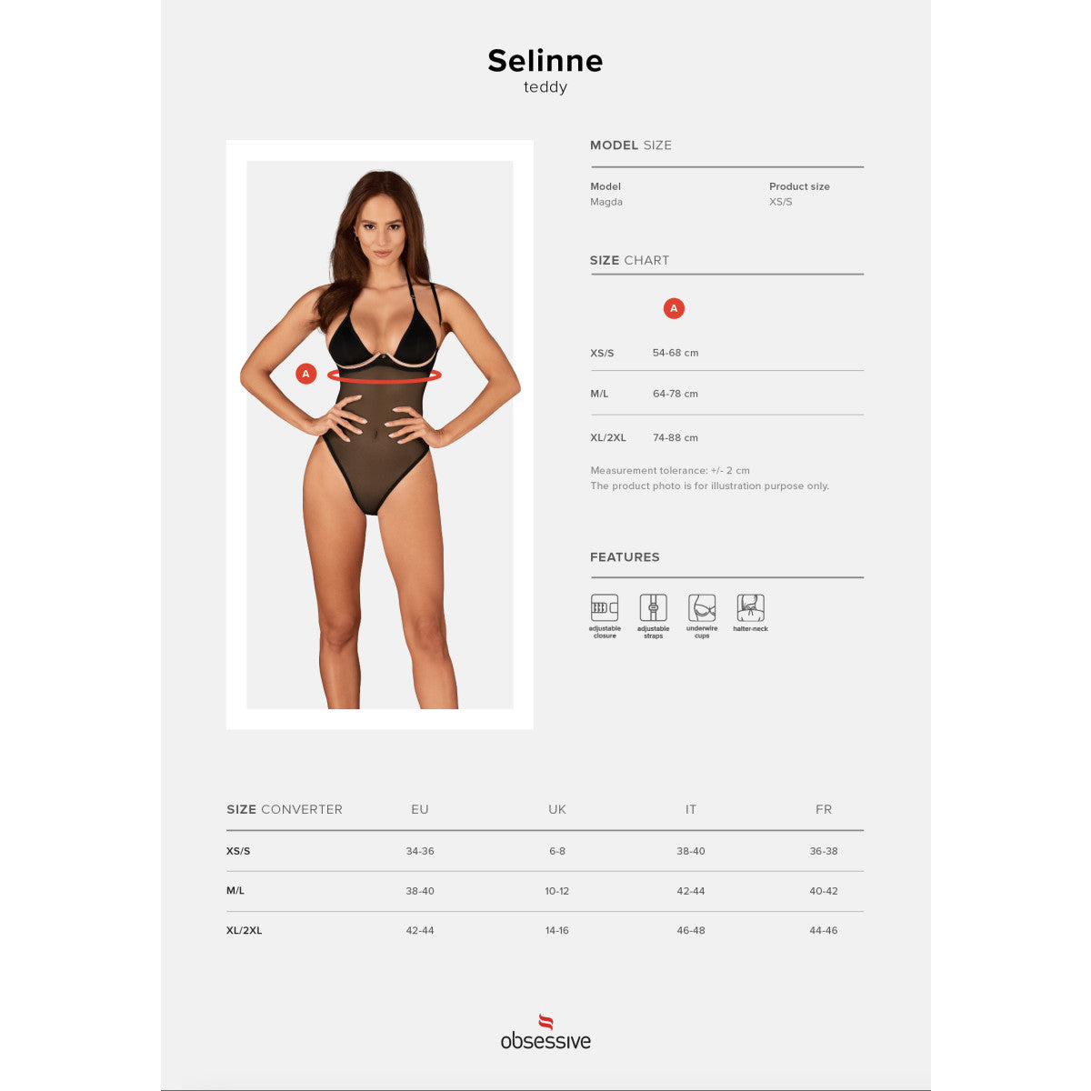 Selinne body – zwart