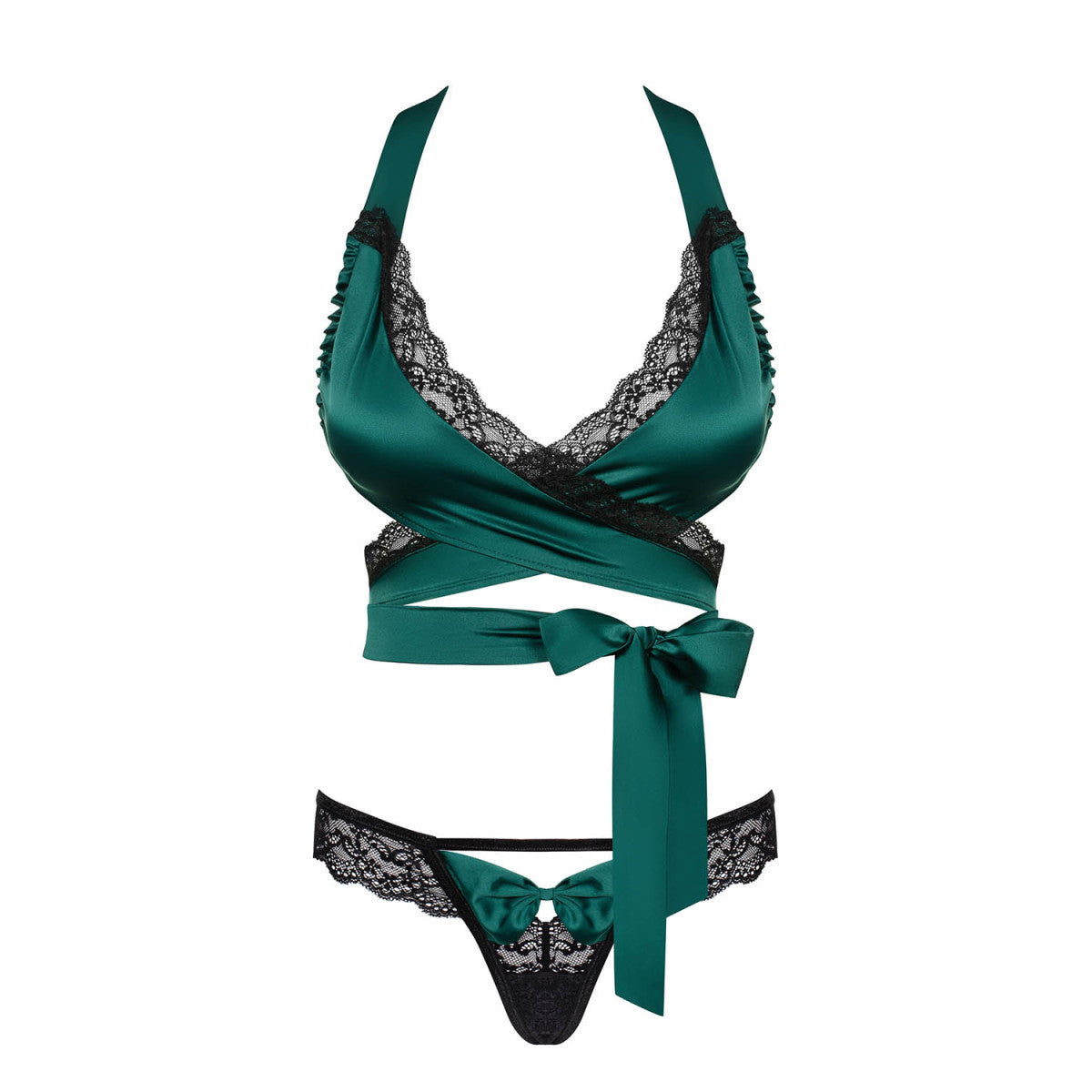 Sensuelia top & thong green