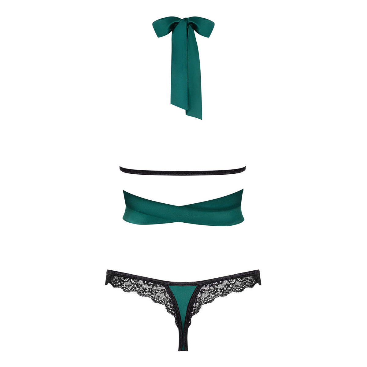 Sensuelia top & thong green