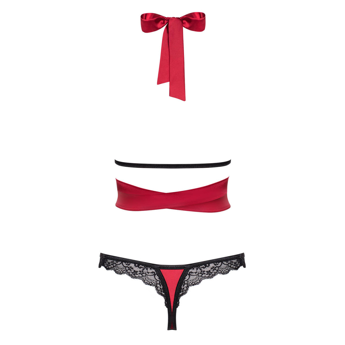Sensuelia top & thong red