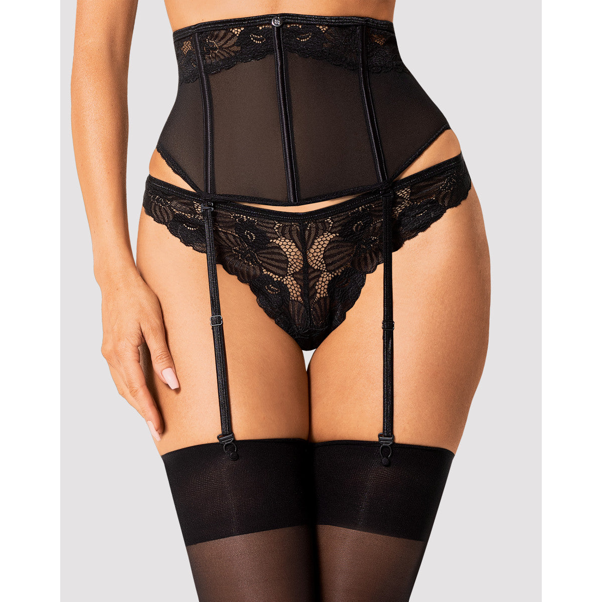 OB Serena Love garter belt black