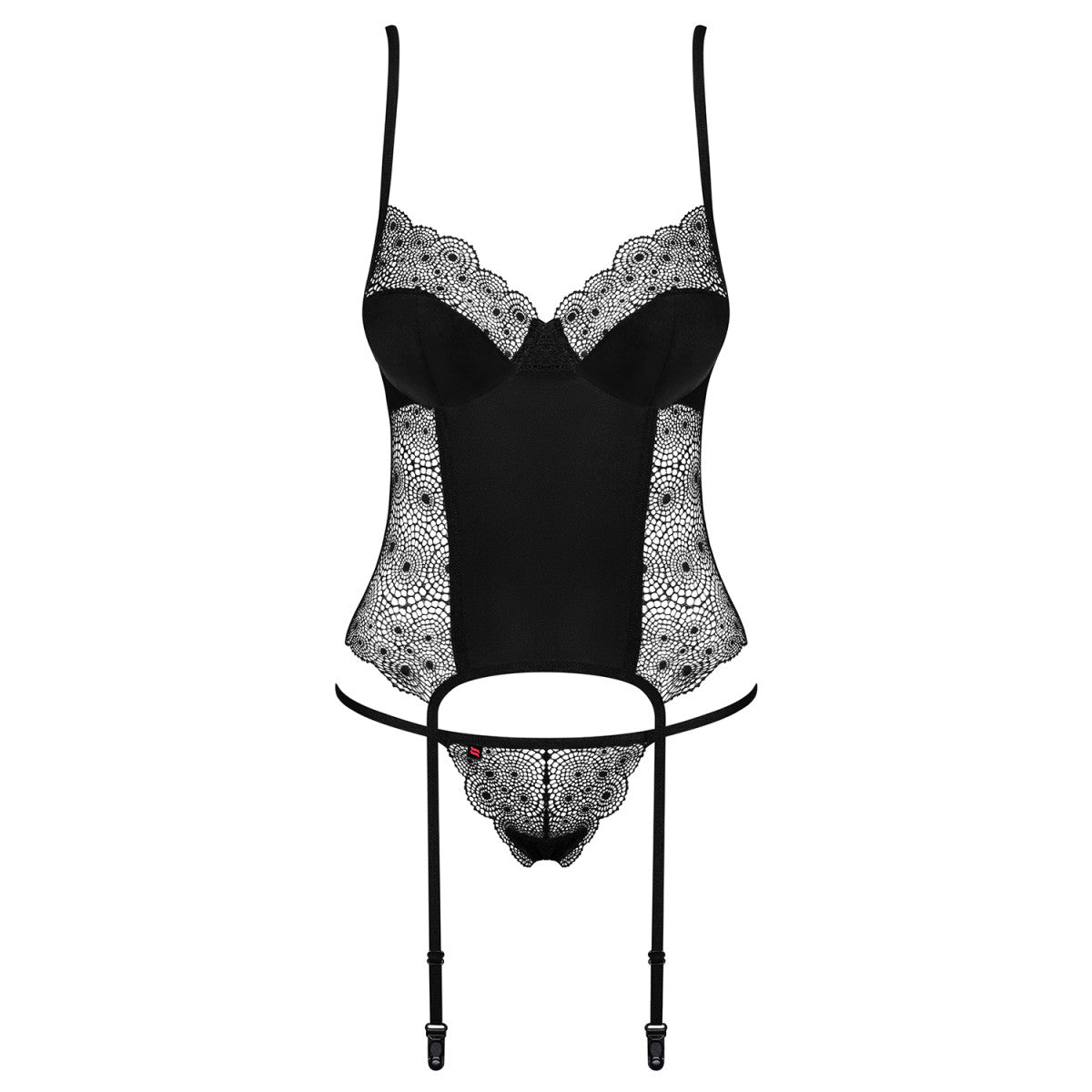 OB Sharlotte corset & thong black