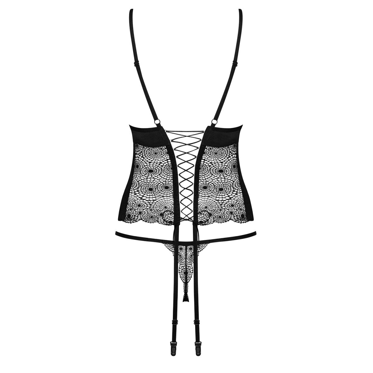 OB Sharlotte corset & thong black
