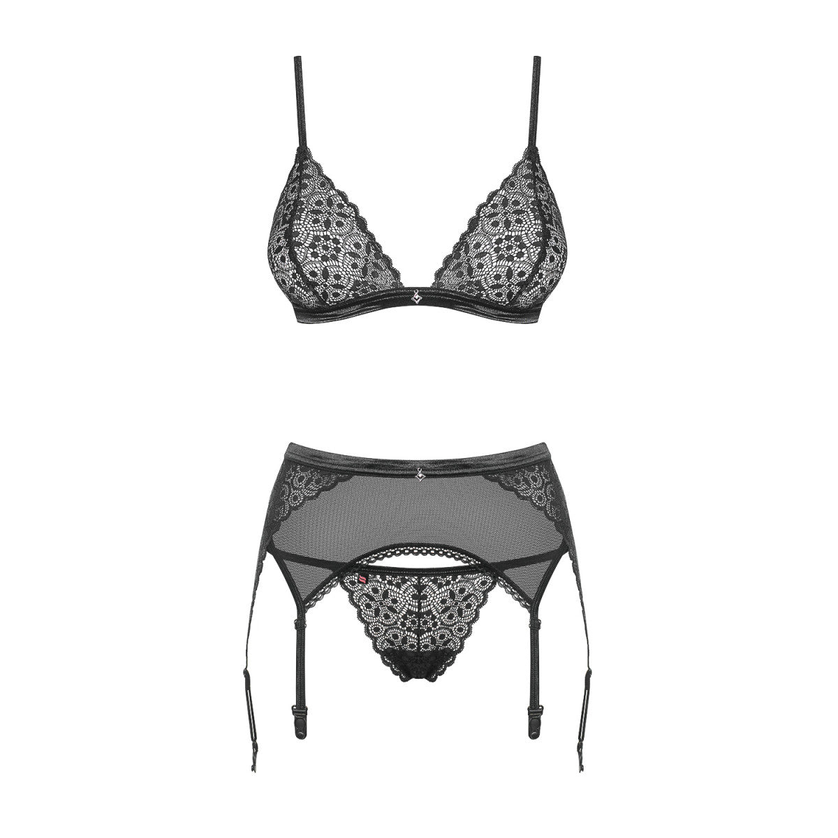 Shibu lingerieset 3-delig – zwart