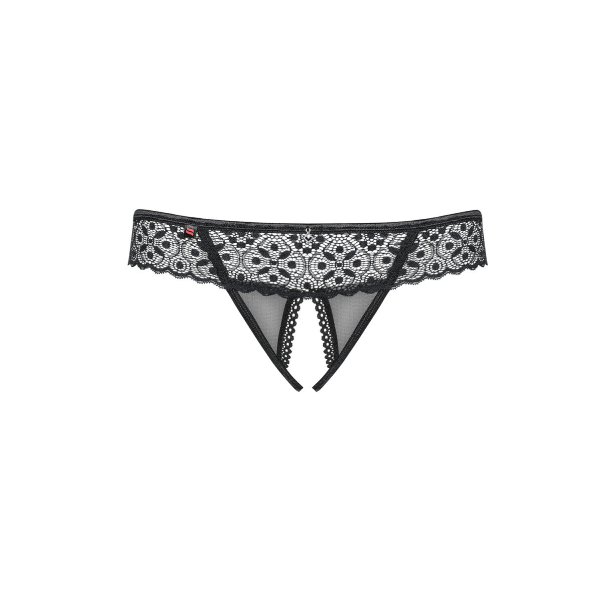 Ob shibu crotchless thong black