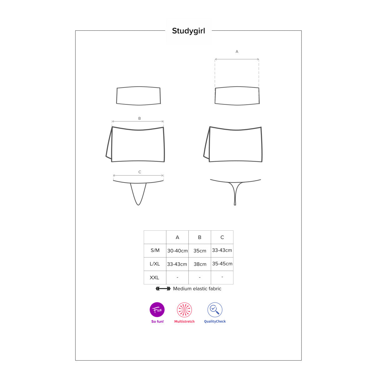 Studygirl verkleedset – wit