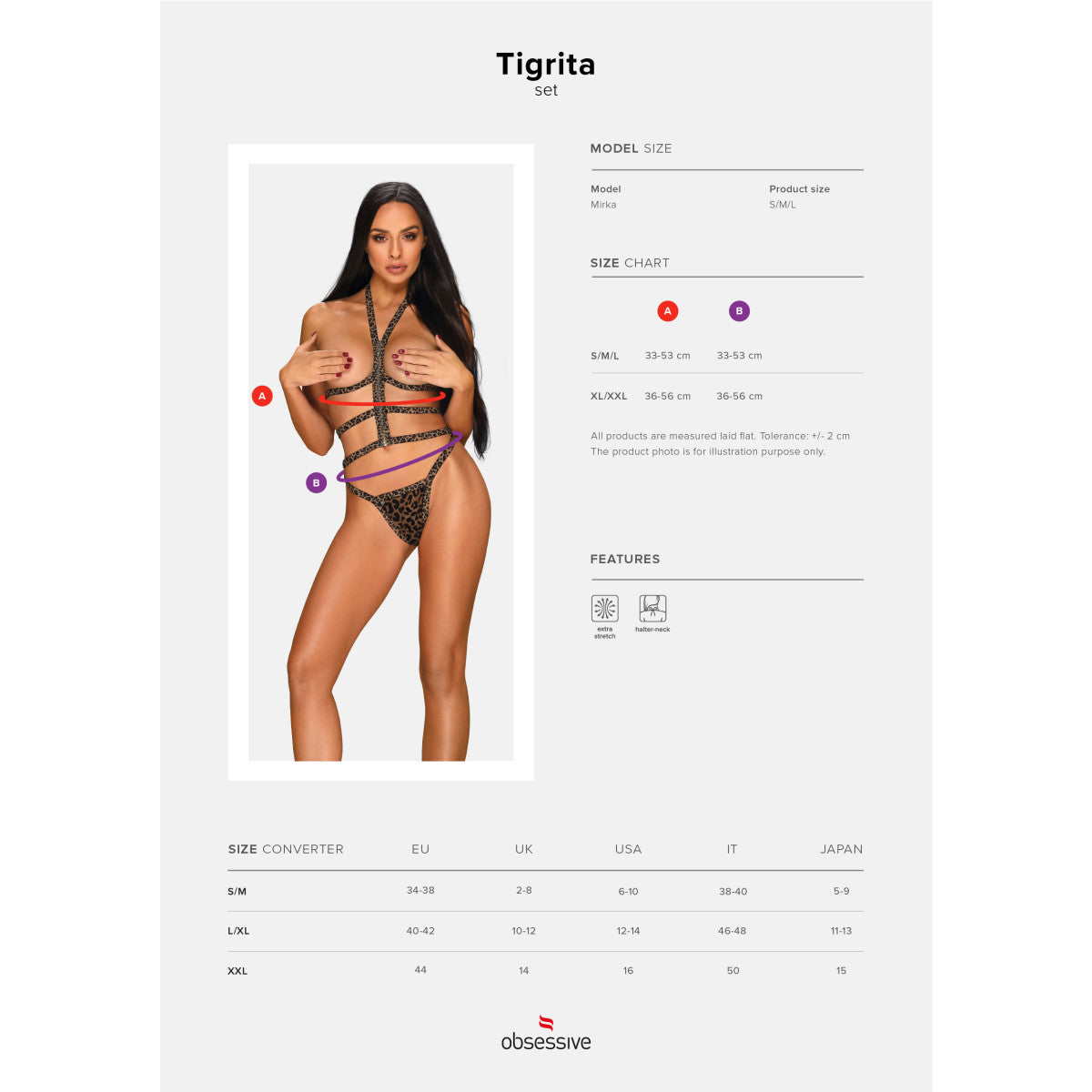 OB Tigrita 2pcs set brown Size Plus
