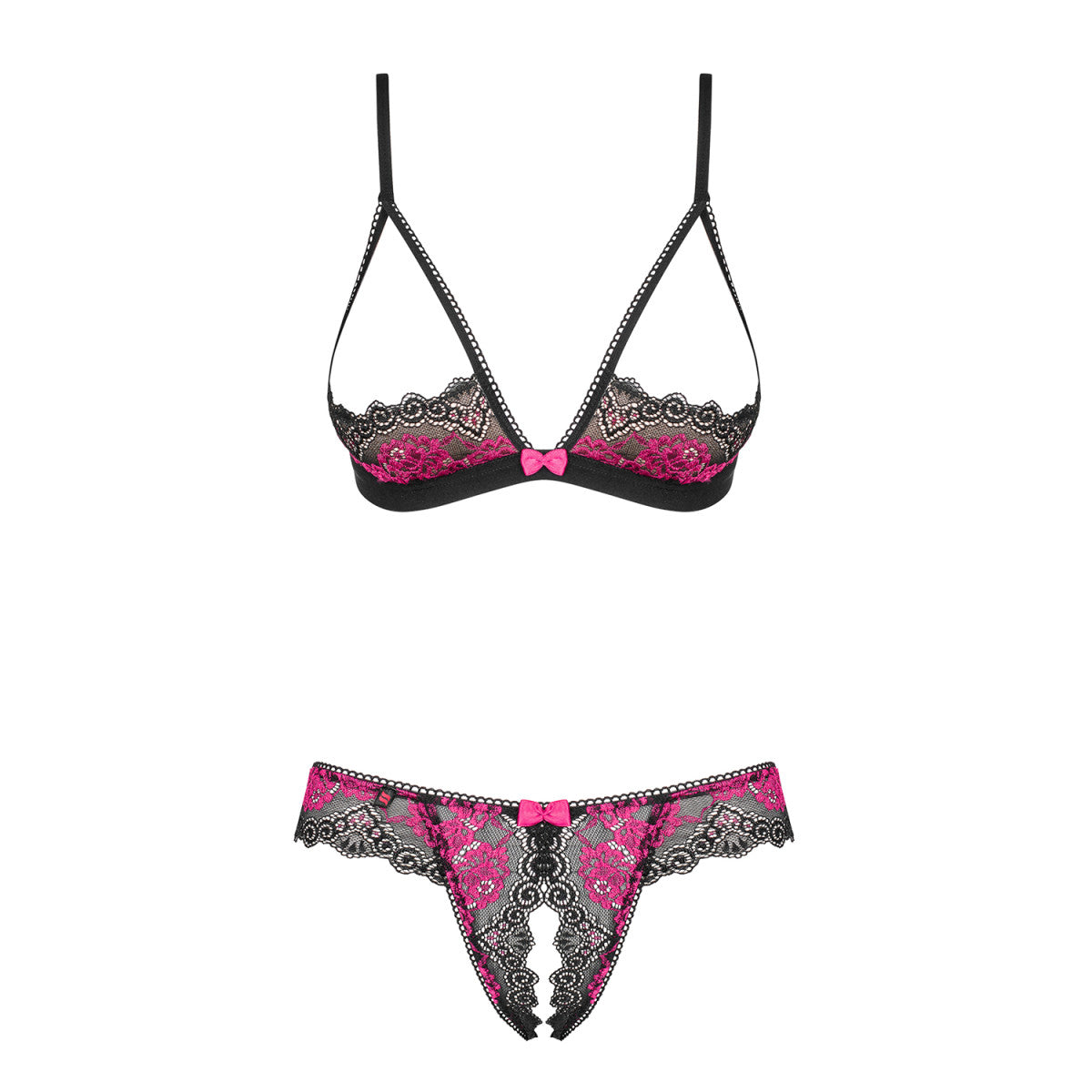 Ob tulia 2 pcs set cupless black - Obsessive