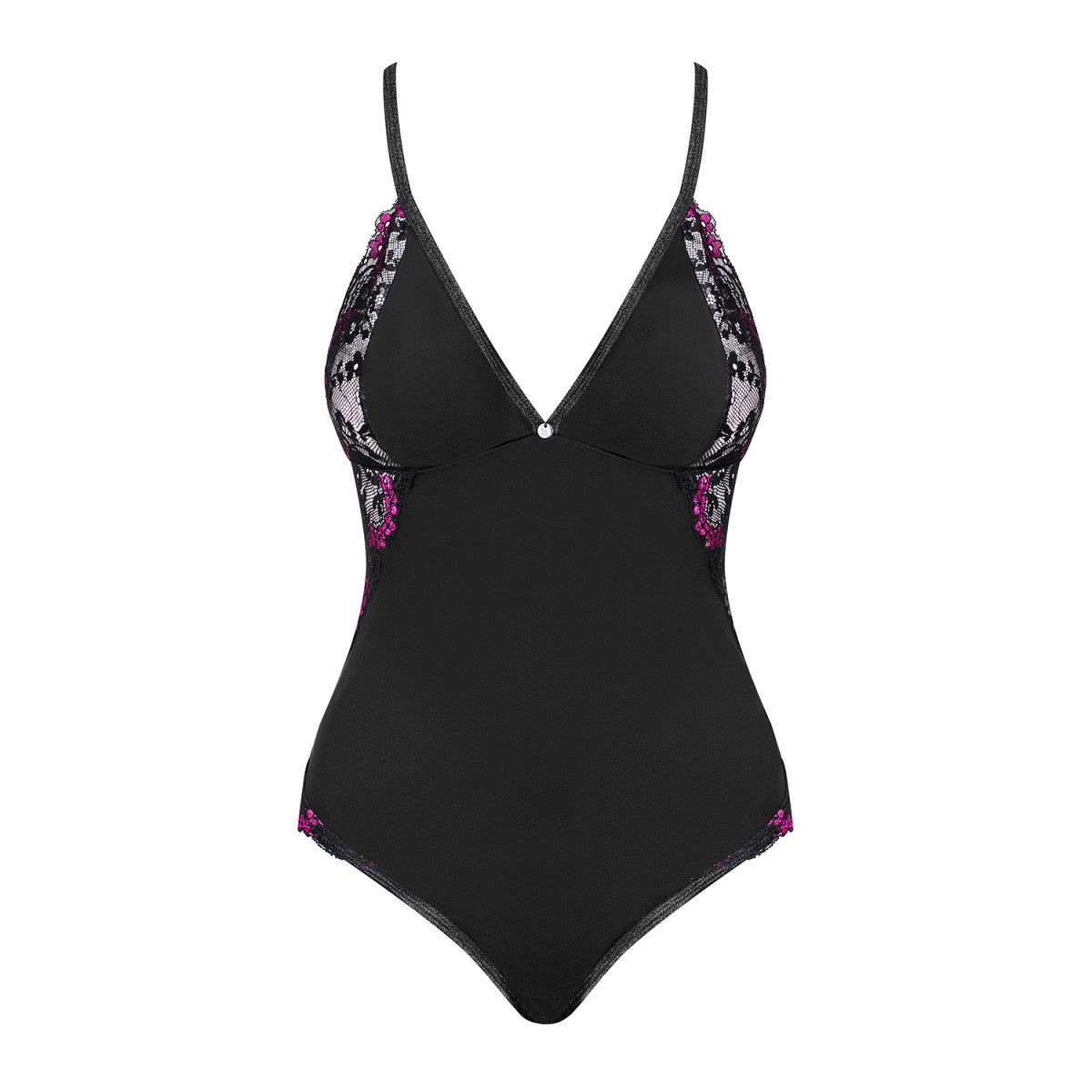 Vanessme kanten body – zwart