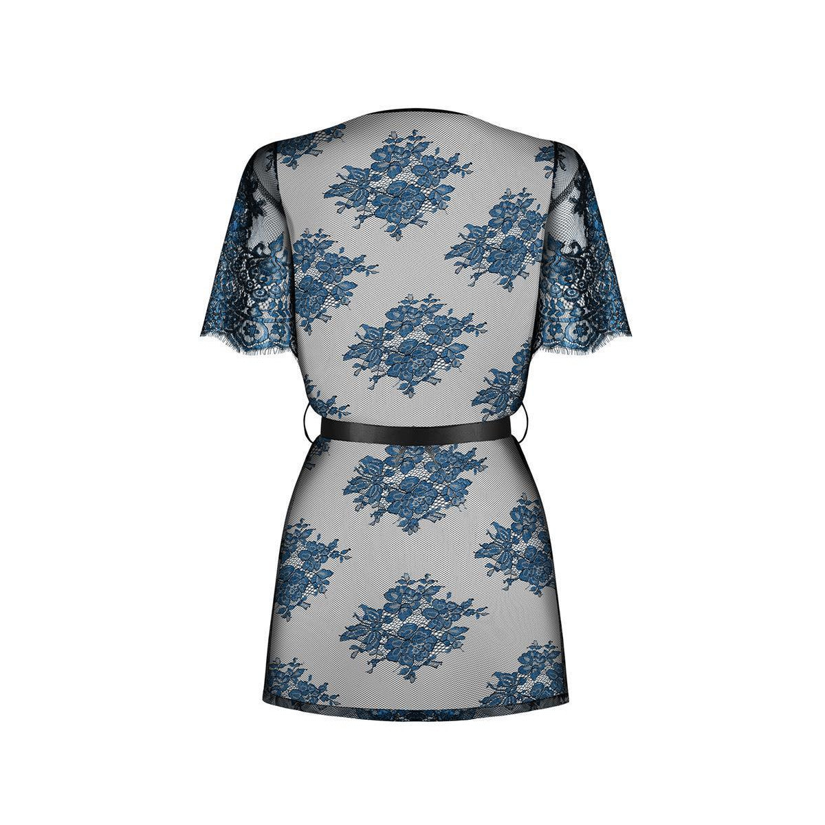 Yassmyne kanten kimono – blauw – detail 5