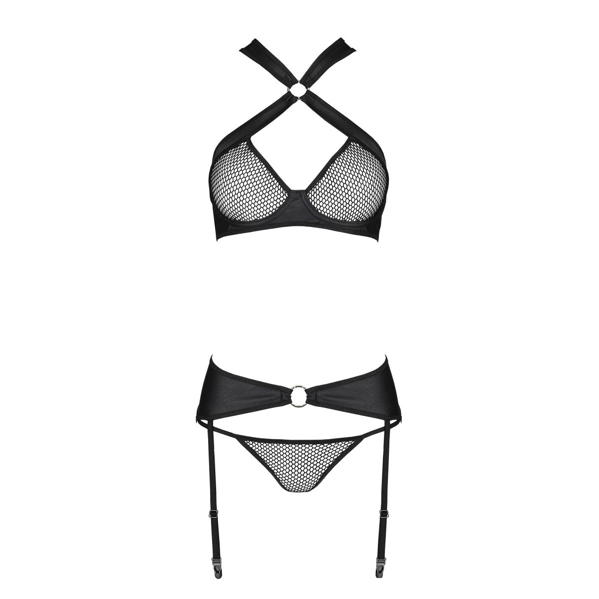 Amanda lingerieset 3-delig – zwart van Dare2Live – zwart