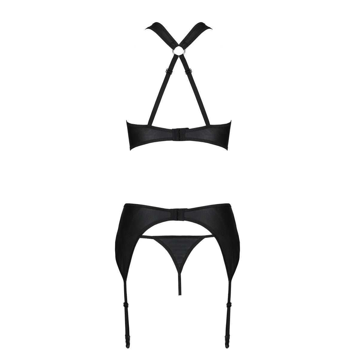Amanda lingerieset 3-delig – zwart van Dare2Live – zwart