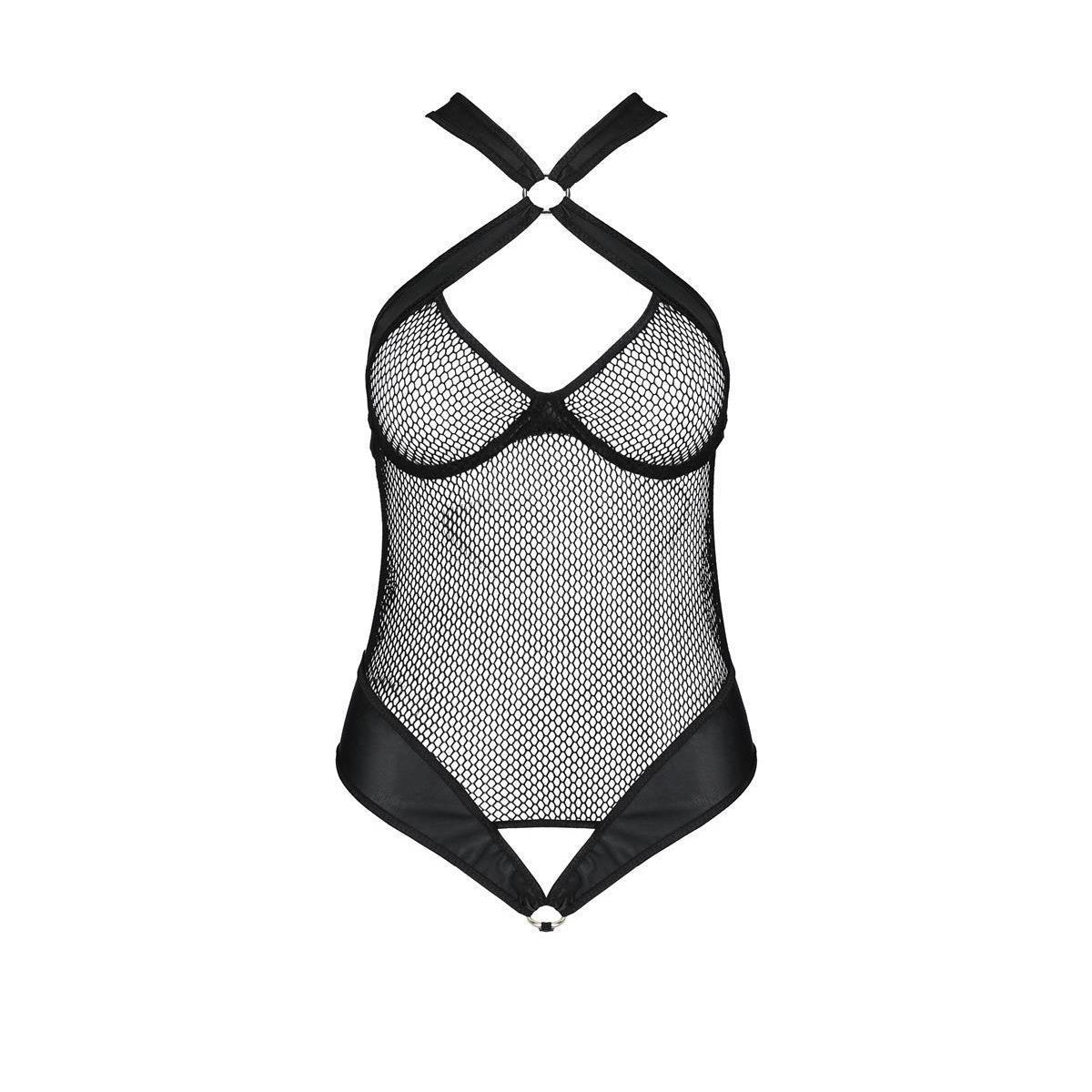 Amanda body met beugels – zwart