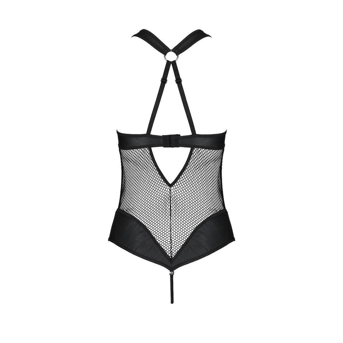 Amanda body met beugels – zwart
