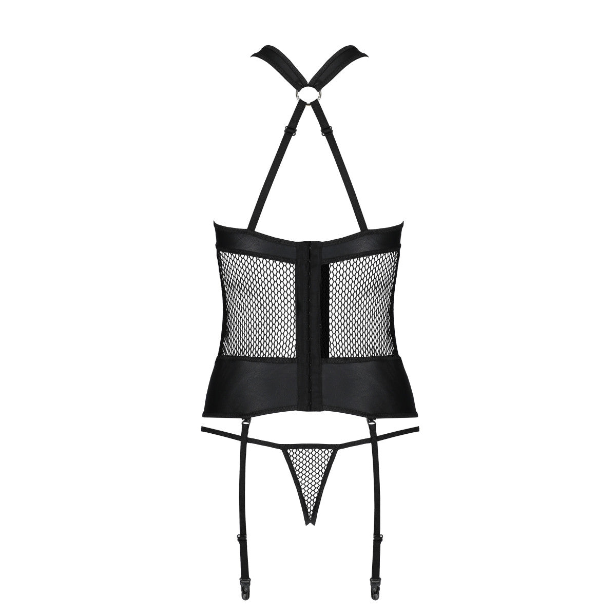 PE Amanda corset & thong black