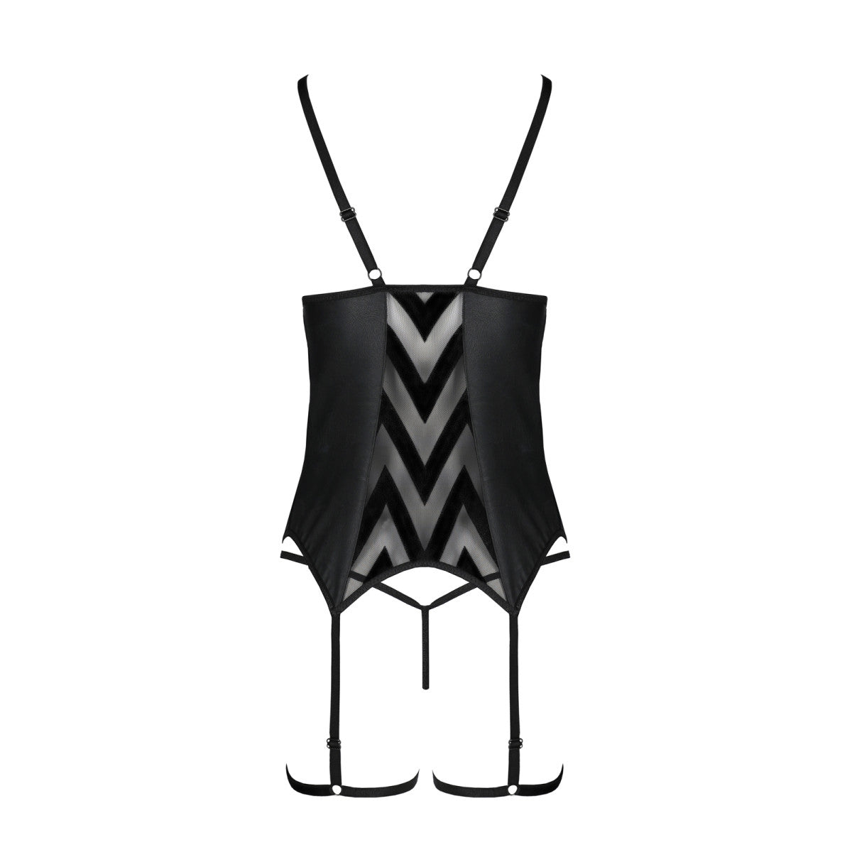 PE Angelica corset & thong black