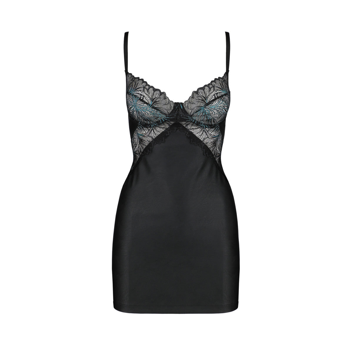Astrida kanten babydoll – zwart