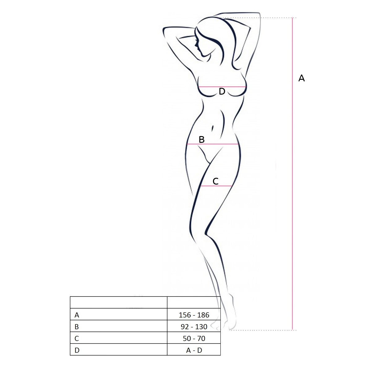 BS054 bodystocking – zwart