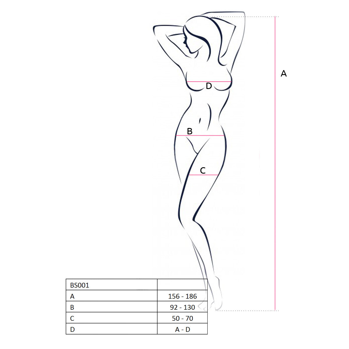 BS055 bodystocking – zwart
