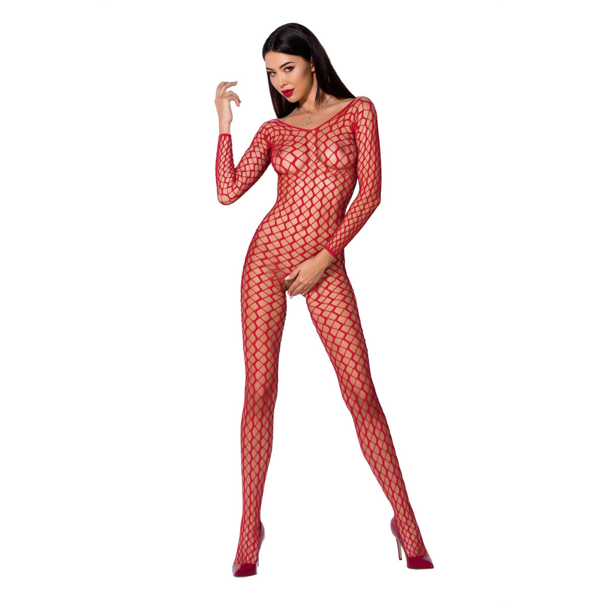 PE Bodystocking BS068 red - Passion-Exklusiv
